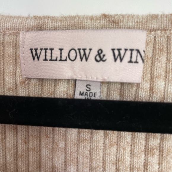 Beige Ribbed Knit Top - Picture 3 of 3